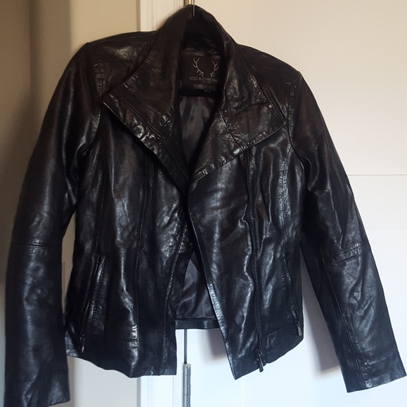 Bod & Chistensen Leather Jacket- NEW! - Picture 1 of 3